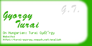 gyorgy turai business card